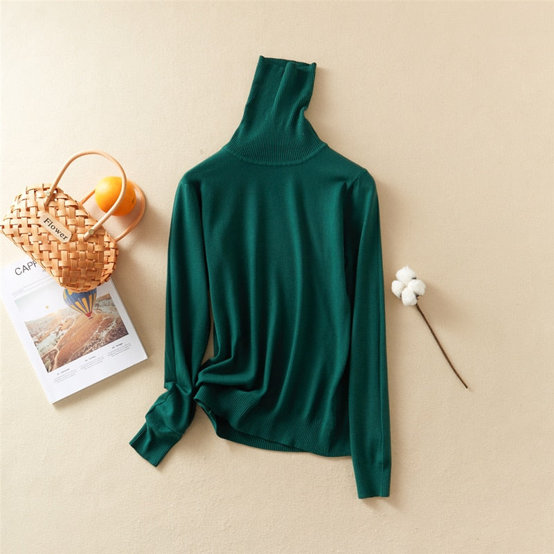 Ivy | ein moderner, warmer Pullover mit Rollkragen